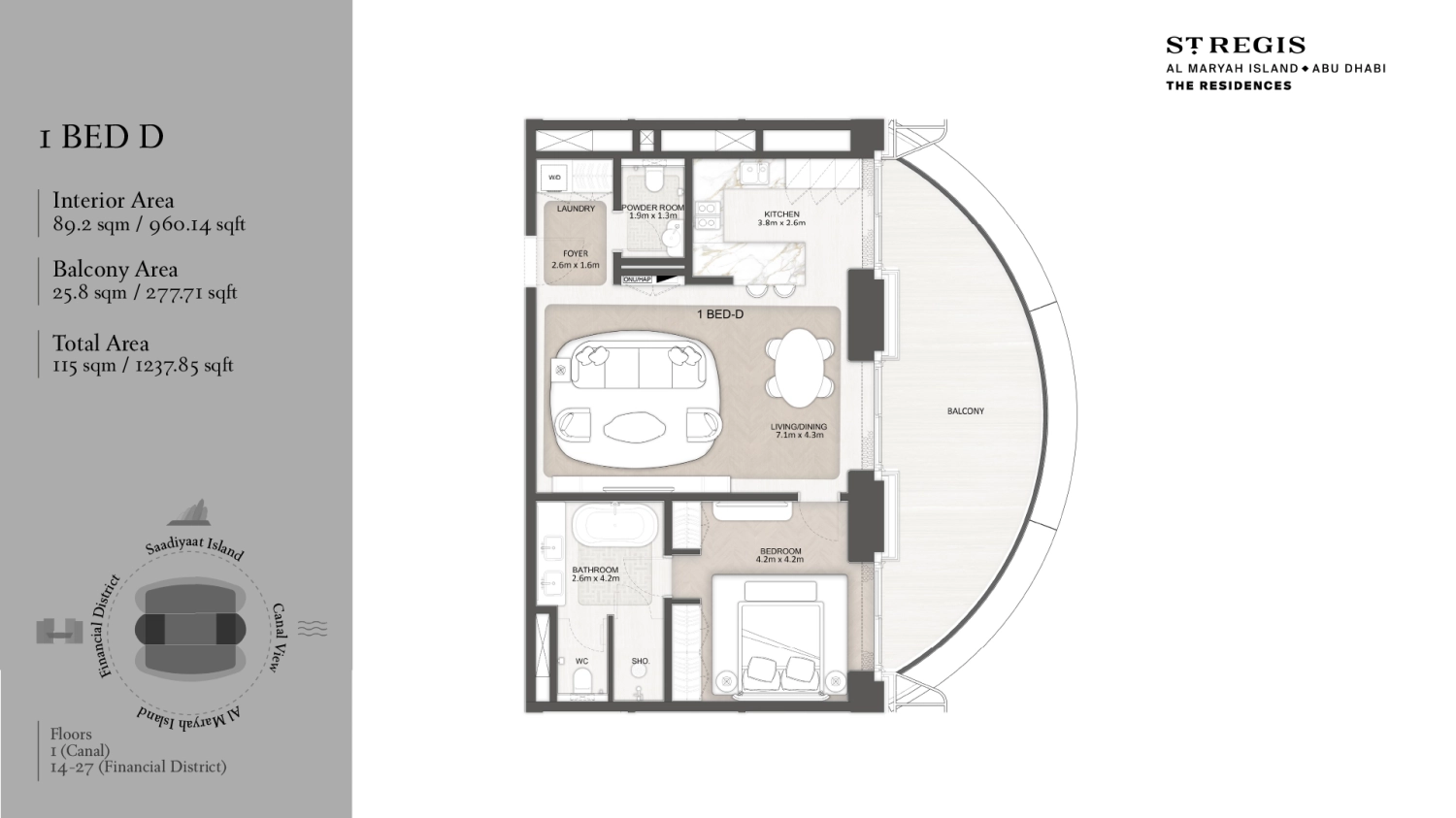 1 BR - Type B